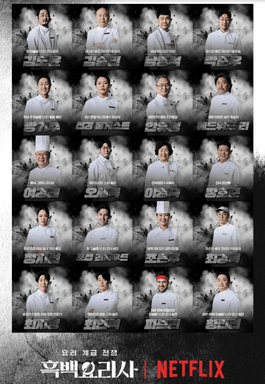 흑백 요리사 셰프들