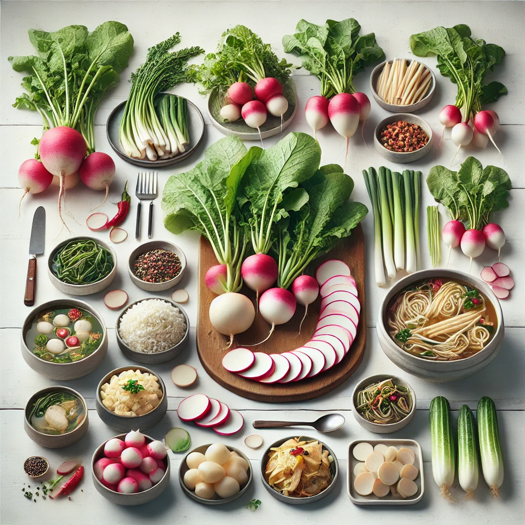 무의 다양한 요리 활용법