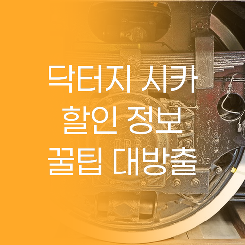 닥터지 시카 제품 할인 정보 및 사용