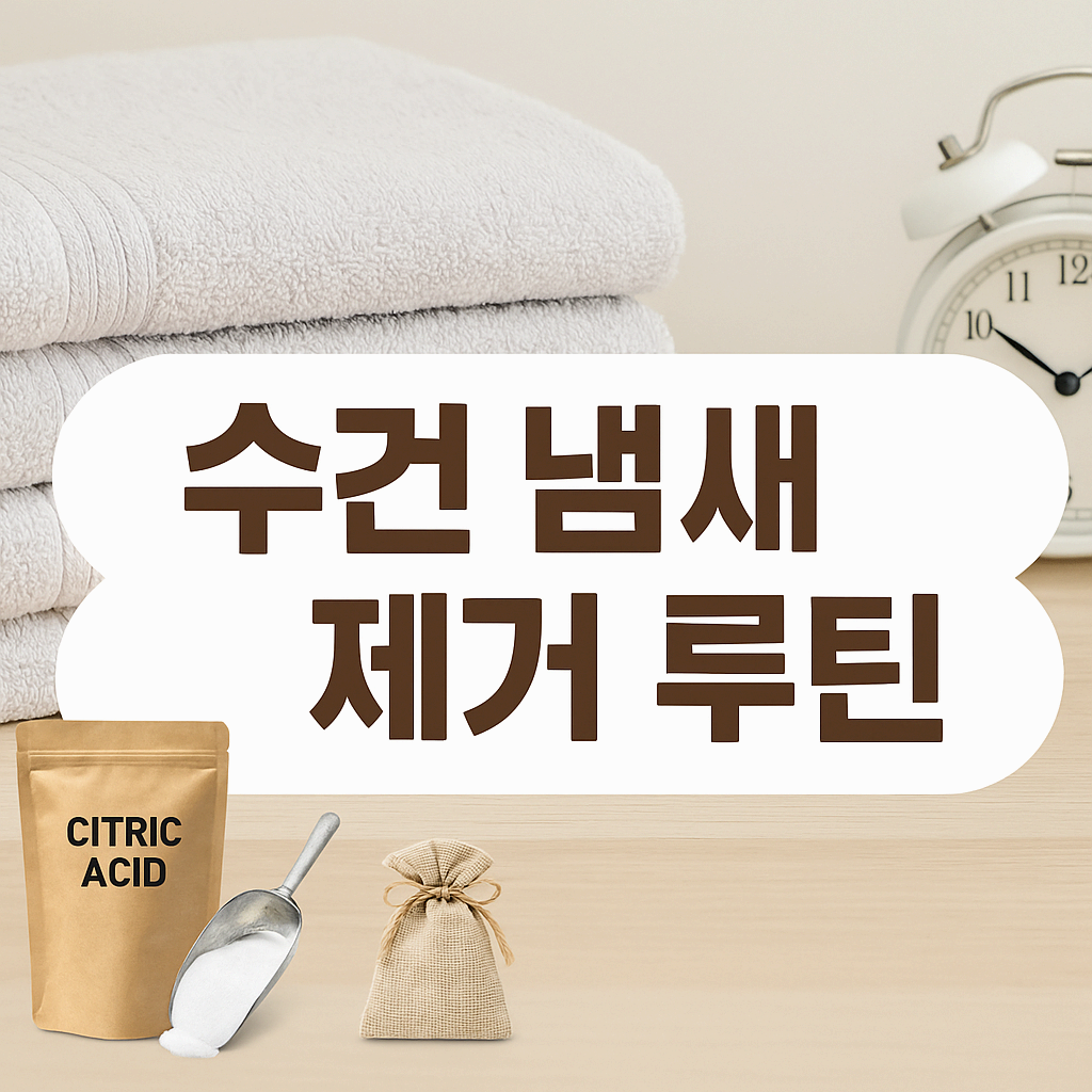 장마철 빨래 냄새 제거 꿀팁!