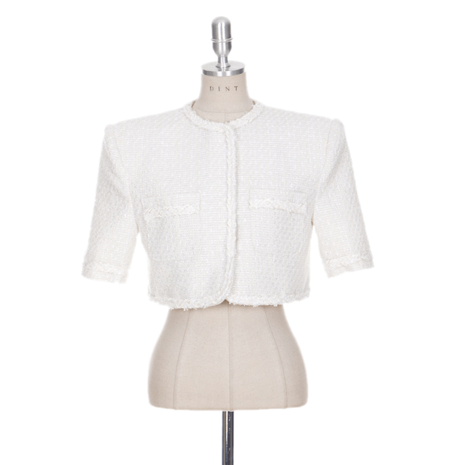 딘트 트위드 자켓