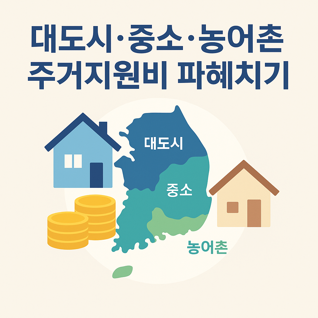 대도시 vs 농어촌… ‘주거지원비’ 최대 64만 원 차이