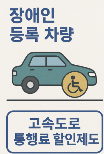 장애인 등록 차량 고속도로 통행료 할인제도 총정리 관련 사진