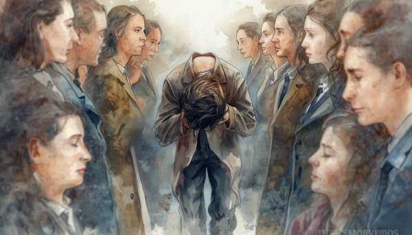 ENTP의 수치심은 실패, 능력 부족의 드러남, 그리고 타인의 평가 속에서 크게 나타납니다에 관한 그림입니다