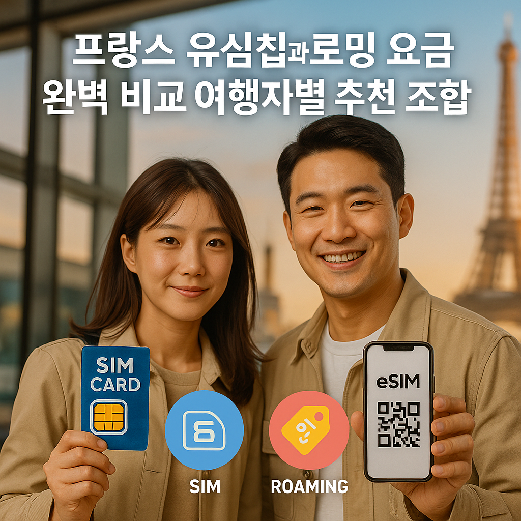 프랑스 유심칩과 로밍 요금 완벽 비교 여행자별 추천 조합 총정리
