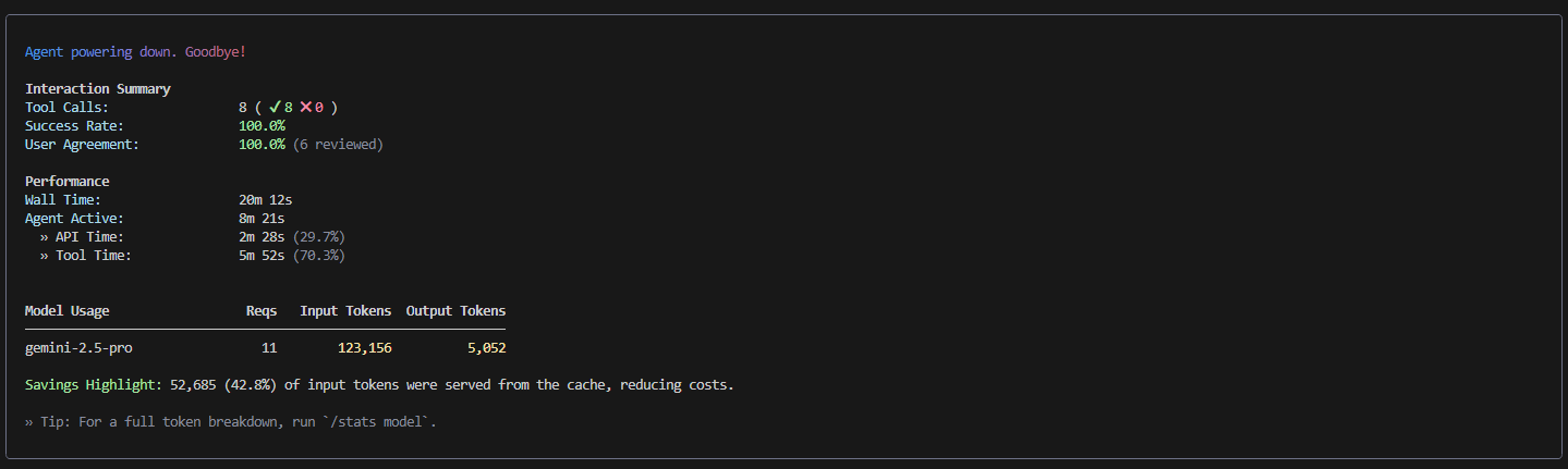 Gemini CLI 종료