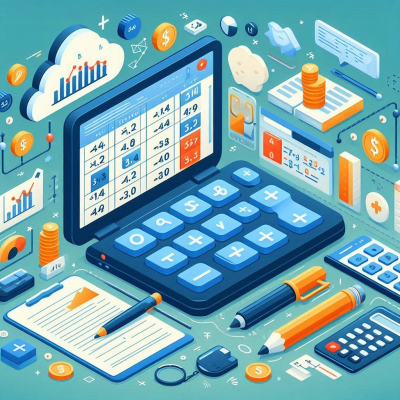 계산기와 다양한 데이터가 포함된 분석 작업 공간