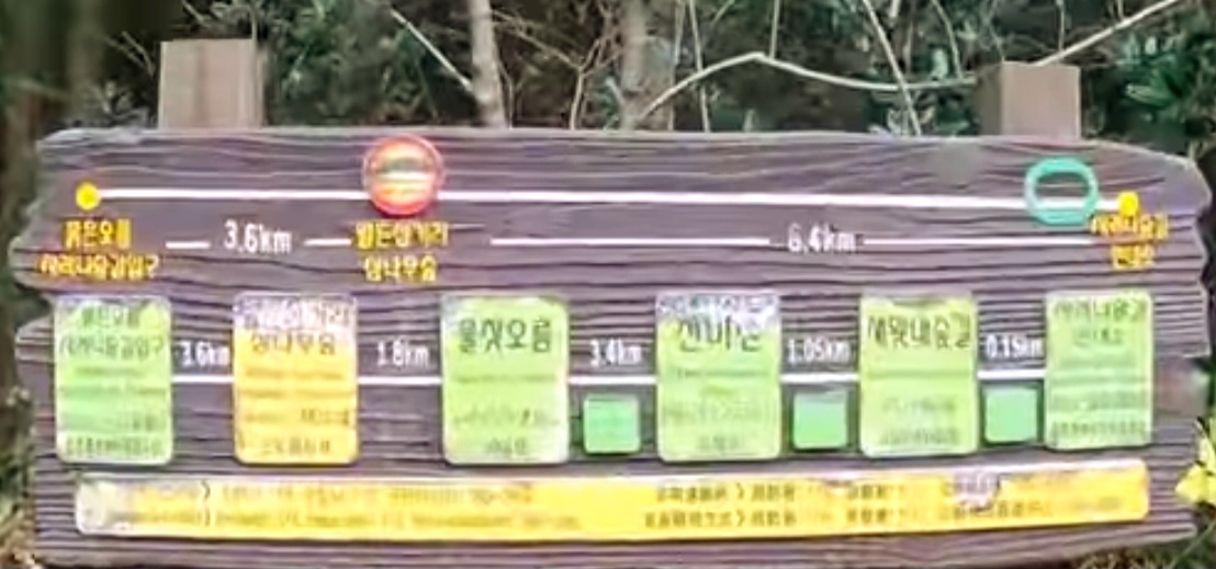 사려니숲길-이정표-표지판