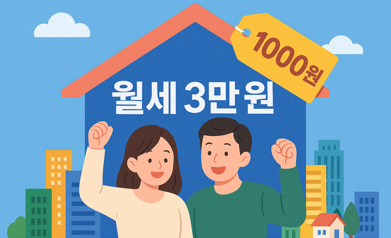 청년과 신혼부부를 위한 천원주택 주거 지원 모습