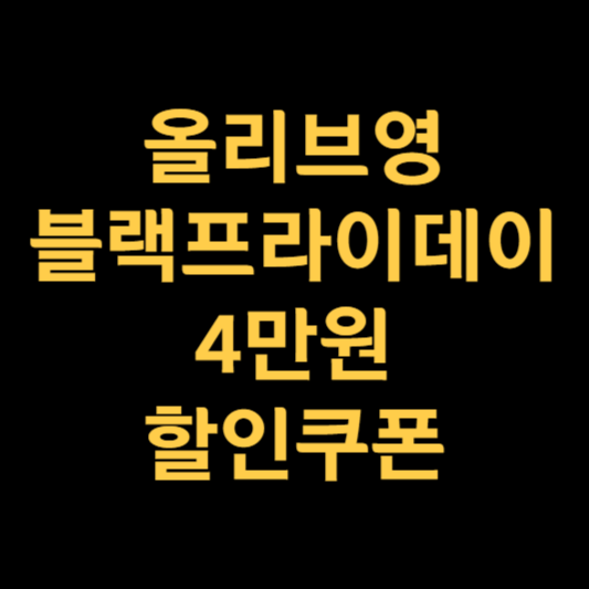 올리브영 블랙프라이데이