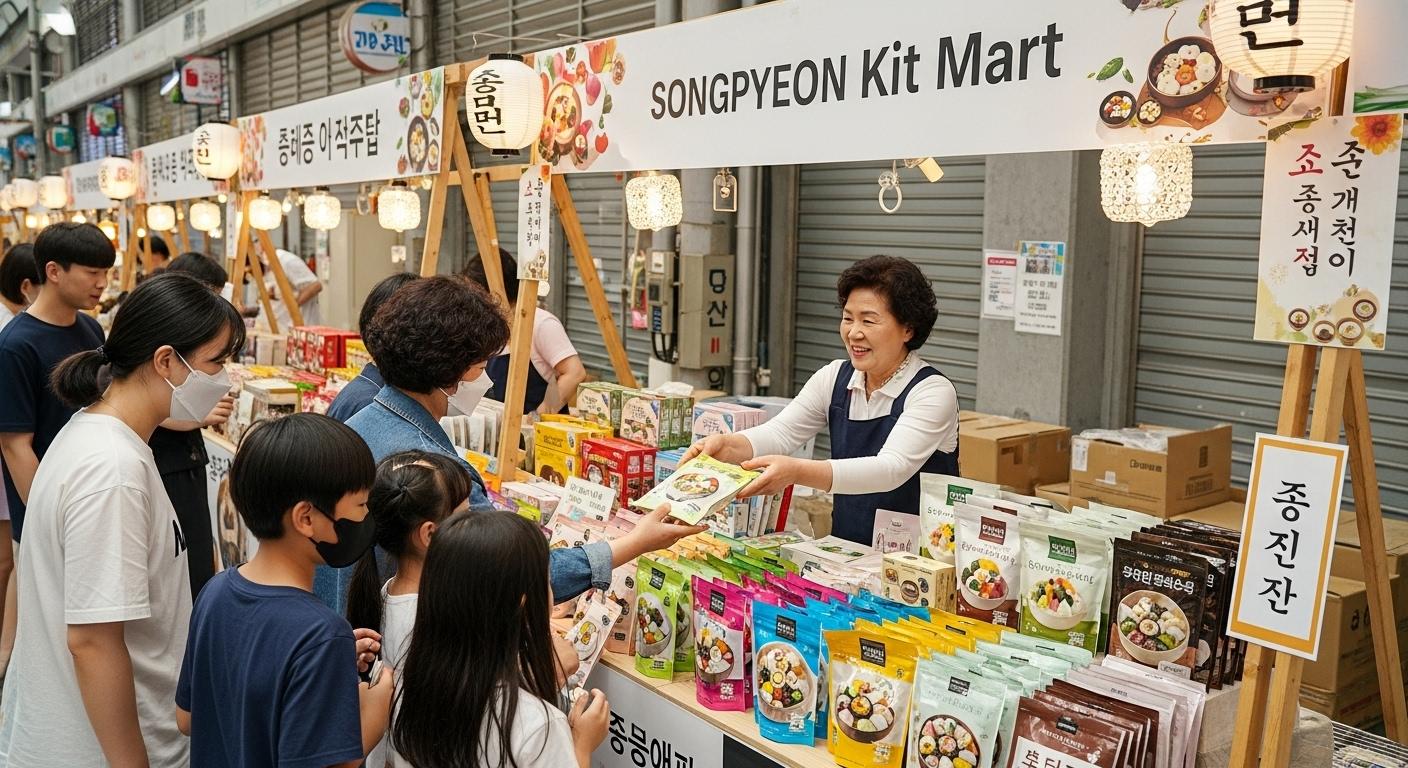 송편 키트 마트