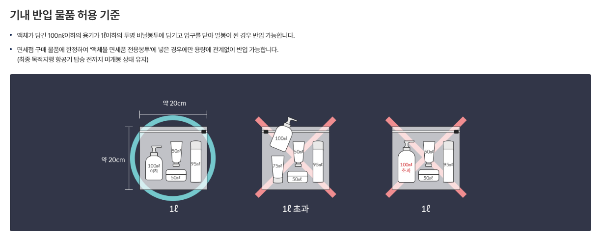 한국공항공사 국내 해외여행 기내 반입 금지 물품 빠르게 확인하는 방법