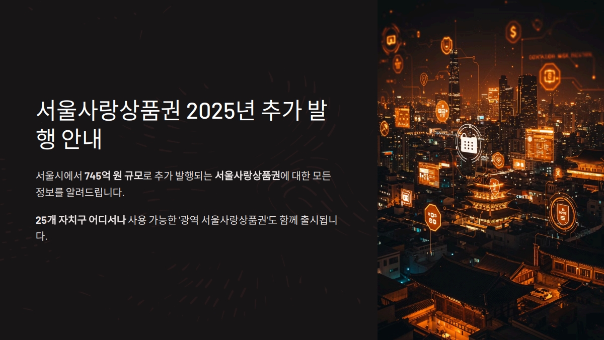 서울사랑상품권 구매 방법
