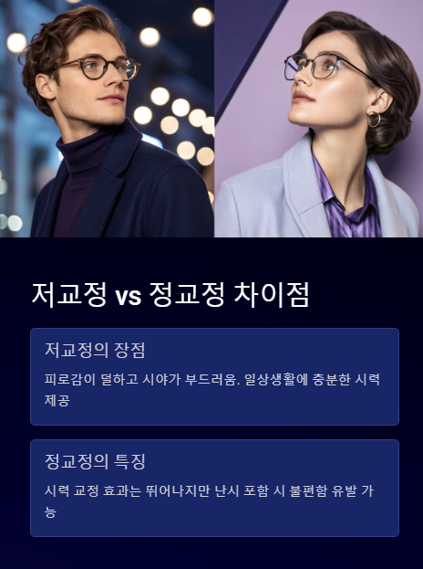 저교정 정교정 차이점