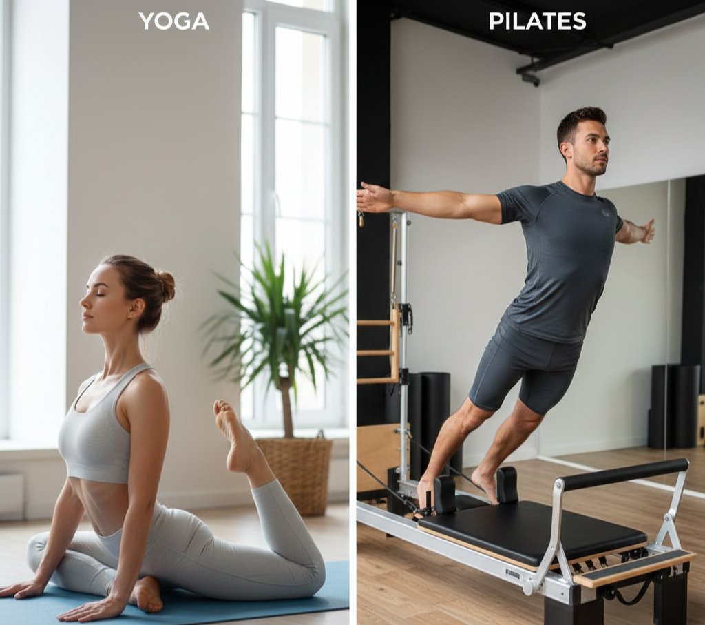 요가 vs 필라테스 하는 사람