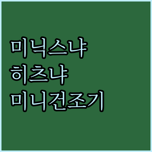 미닉스 vs 히츠 미니건조기! PRO..