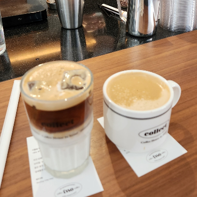 모카포트 커피_성수동 콜렉트 _ 아메리카노와 아이스라테