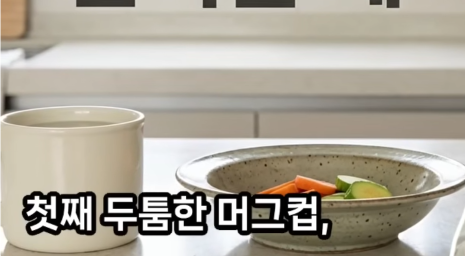 전자레인지 생쌀 컵밥 짓기