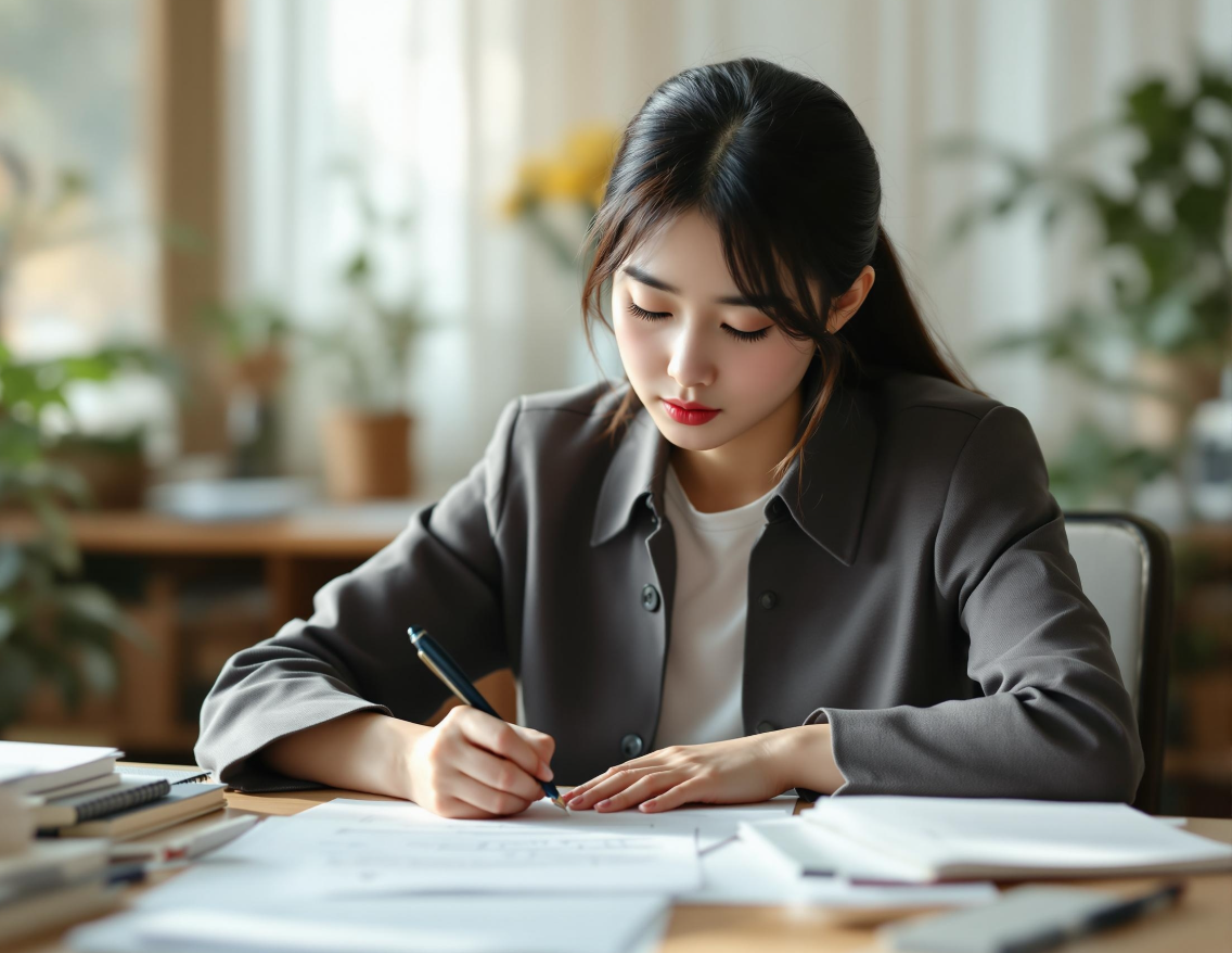 희망사다리 장학금 신청기간 내에 신청서를 작성하는 모습