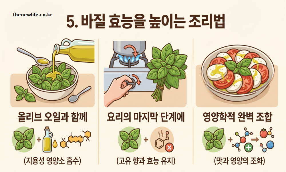 바질 효능 높이는 조리법