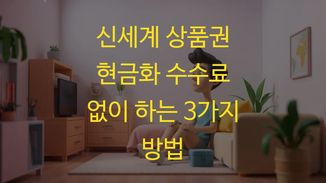 신세계 상품권 현금화 수수료 없이 하는 3가지 방법_썸네일