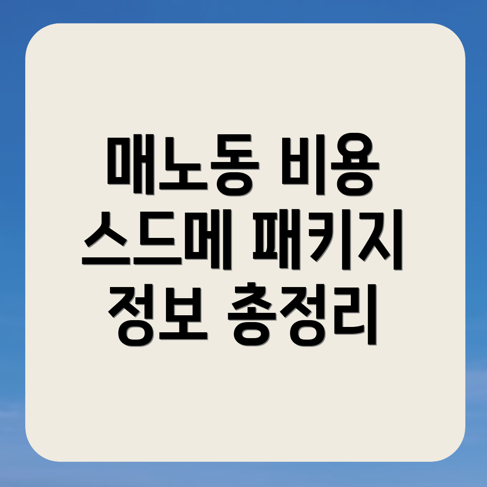 스드메 비용