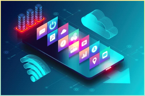 모바일앱 등 다양한 분야에서 사용될 수 있는 SDK를 나타내는 이미지