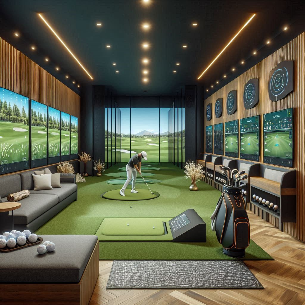실내골프연습장 배경