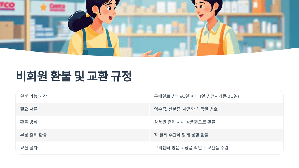 비회원 환불 및 교환 규정