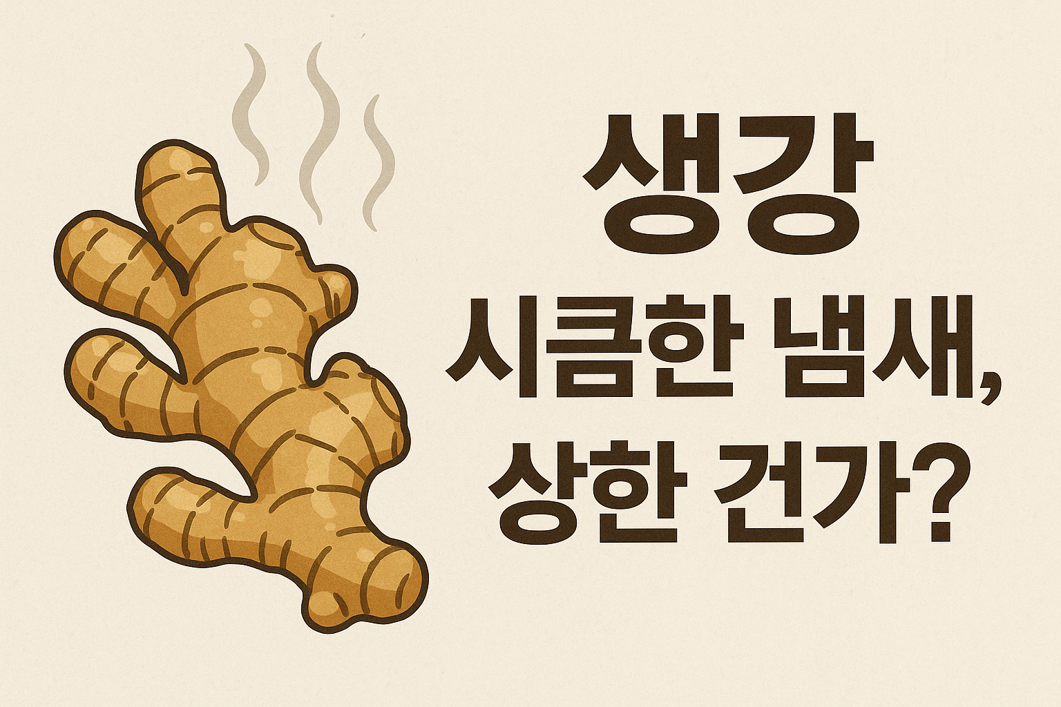 생강시큼한냄새