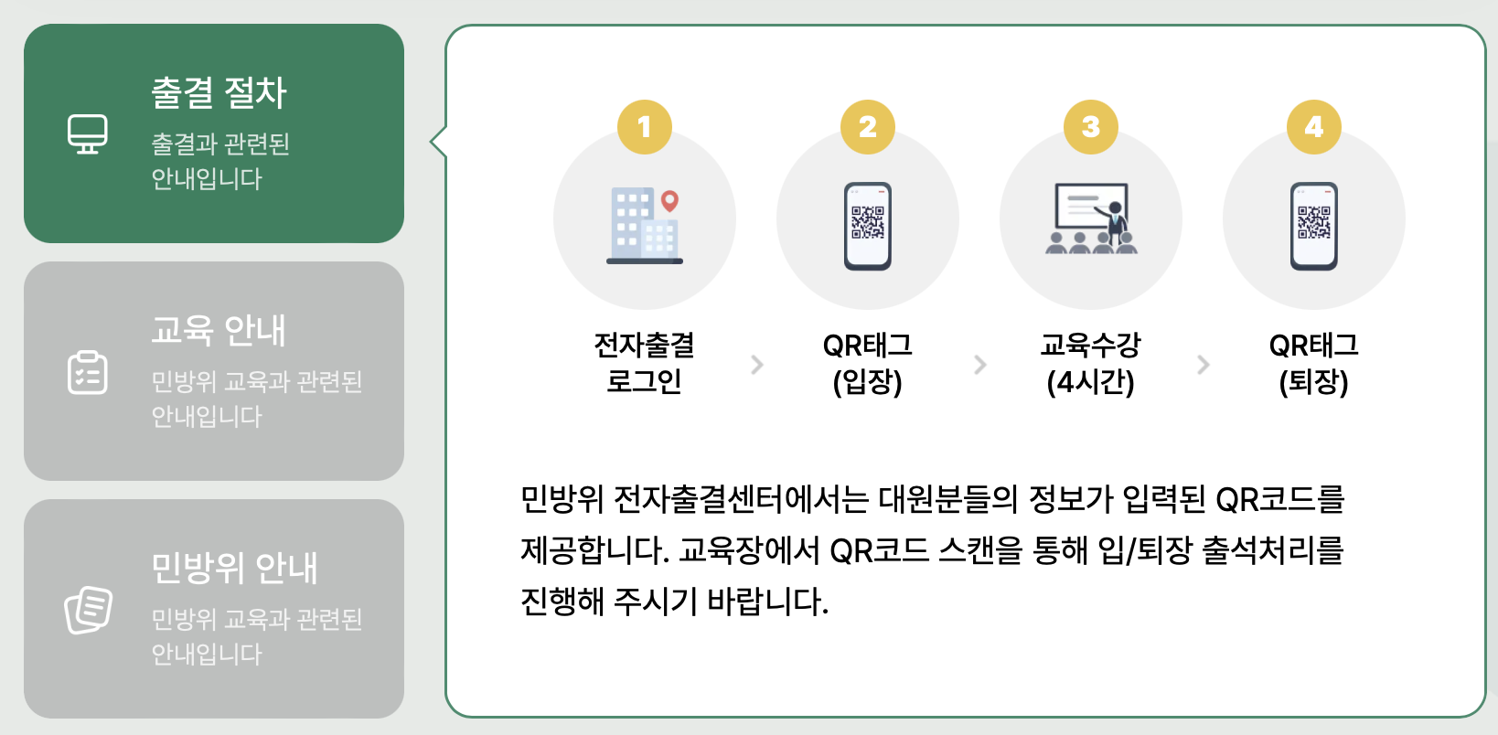 민방위 교육 일정
