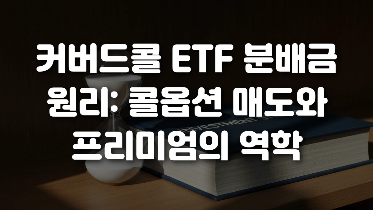 커버드콜 ETF 분배금 원리 콜옵션 매도와 프리미엄의 역학