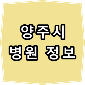 경기도 양주시 병원