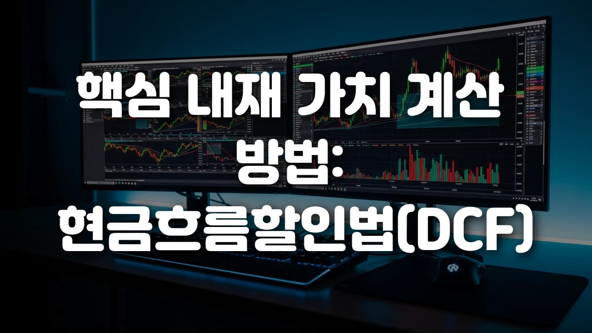 핵심 내재 가치 계산 방법 현금흐름할인법 DCF