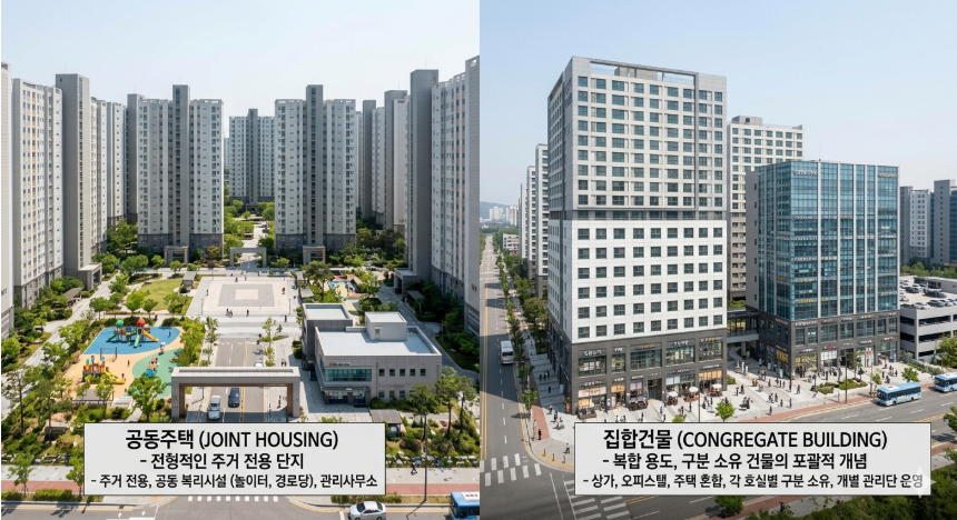 공동주택과 집합건물의 차이