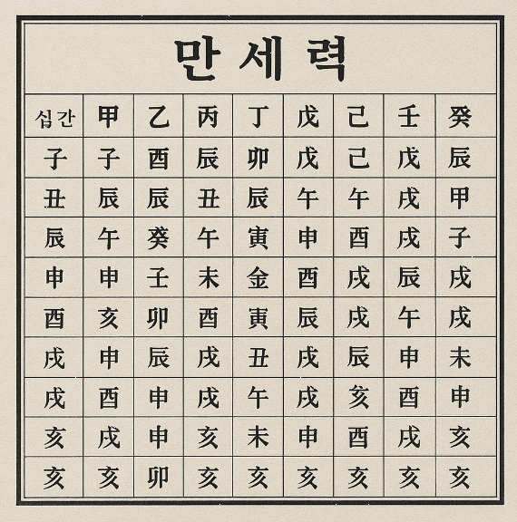 만세력 이미지