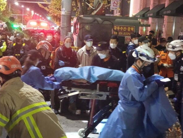 이태원 압사 사고 현장 수습