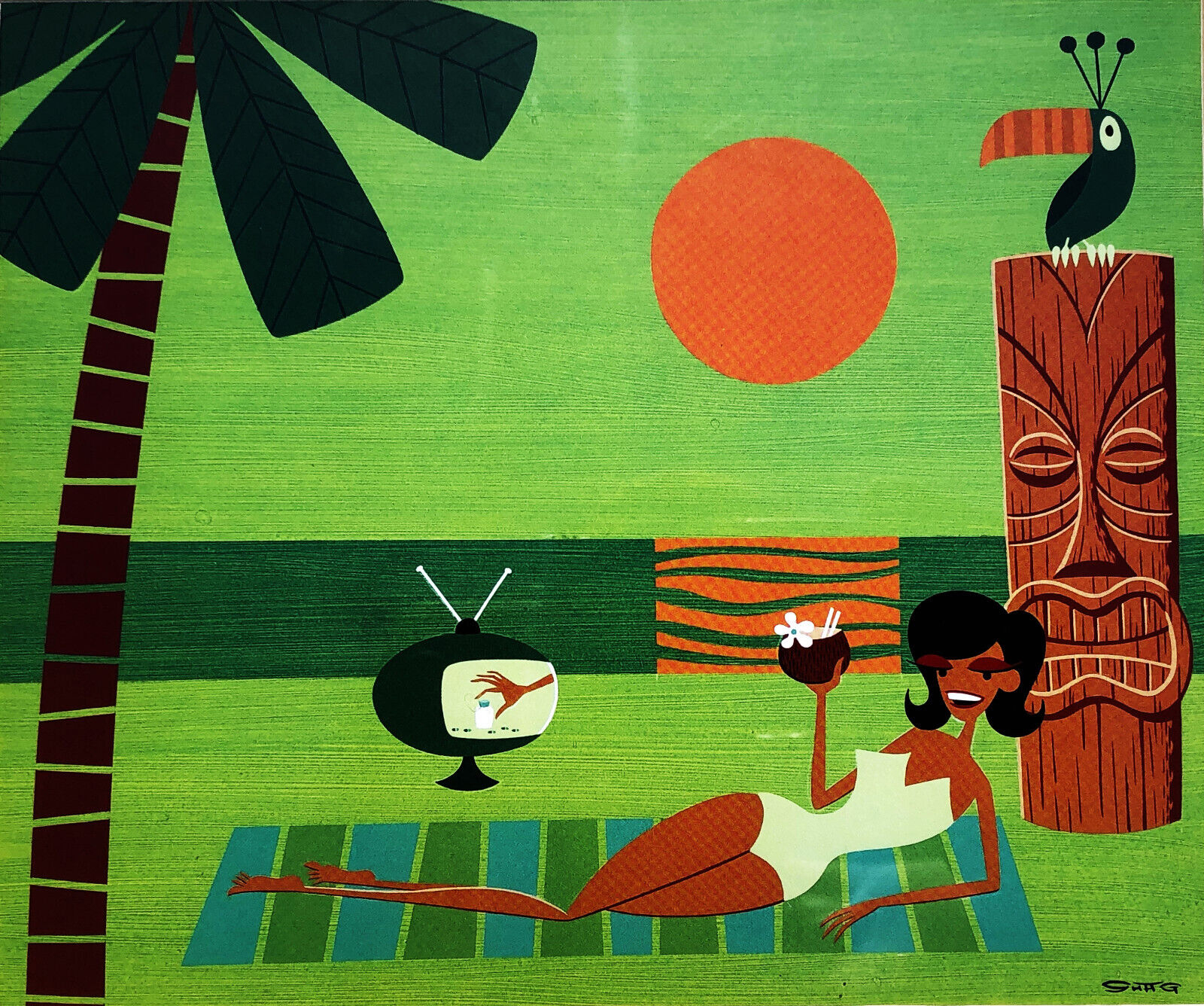 조쉬 애글(Josh Agle)&#44; SHAG&#44; 미국&#44; 일러스트레이터&#44; 1962~현재