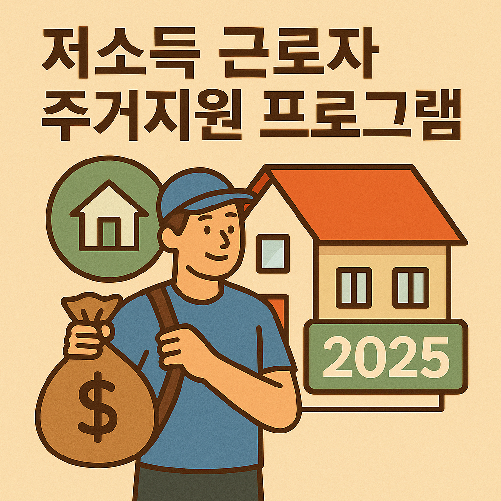 저소득 근로자 주거지원 프로그램 포스터 이미지