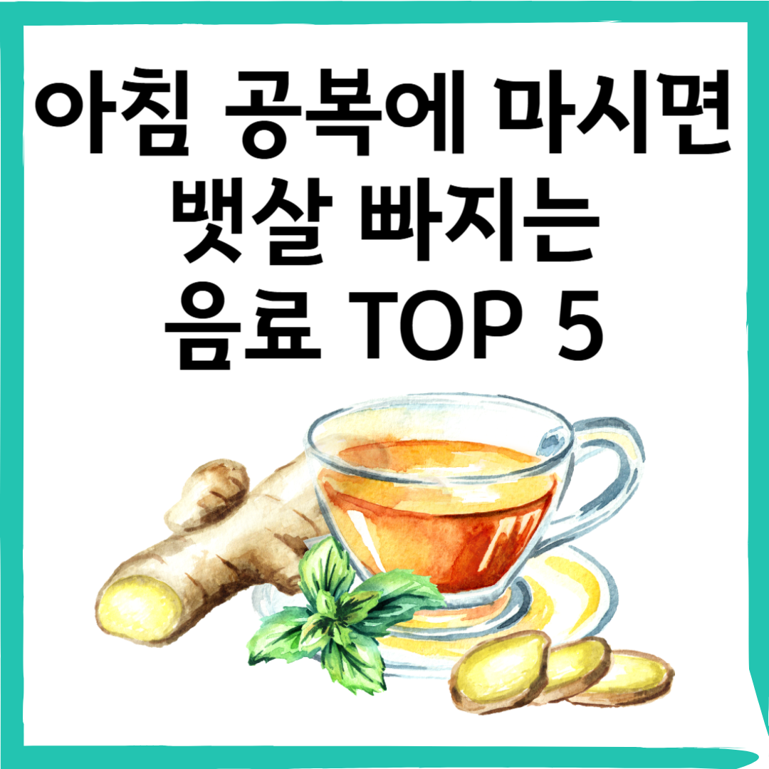 아침 공복에 마시면 내장지방이 녹는다? 뱃살 빼는 음료 TOP 5