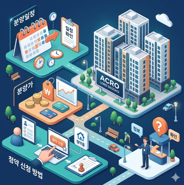 아크로 드 서초 분양일정 분양가 청약 신청 방법