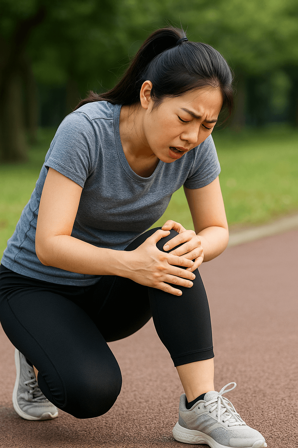 러닝 후 무릎통증 - 사진