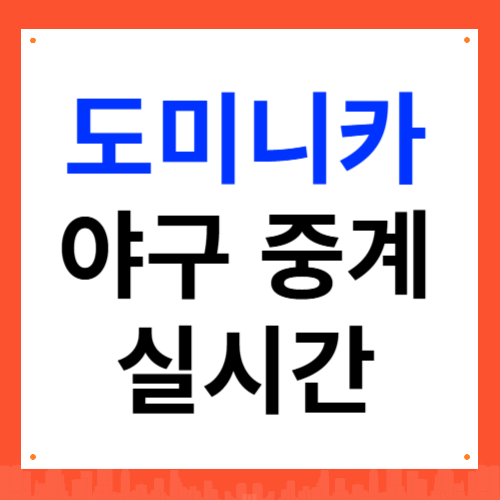 도미니카 야구 중계
