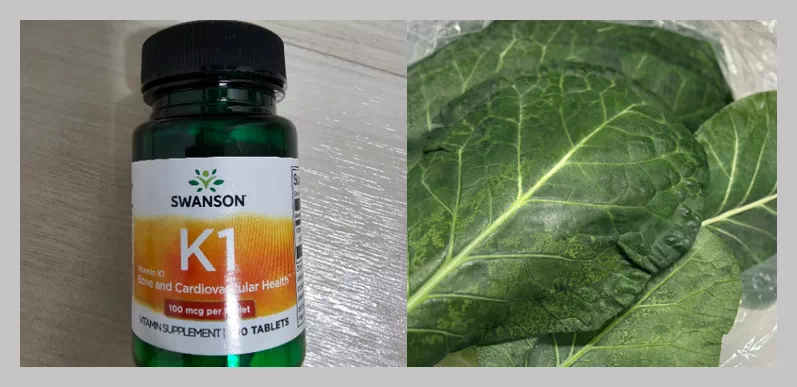 비타민k1과 녹색 잎채소 케일