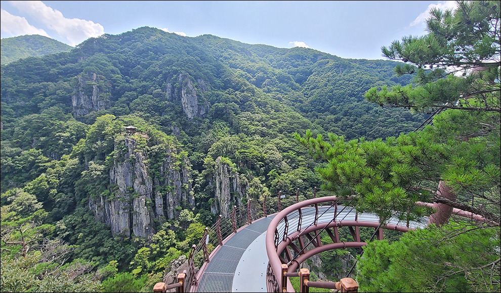 내연산 등산코스 지도