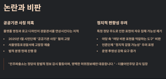 민주파출소란? 탄생배경,신고(고발)방법,논란과 비판