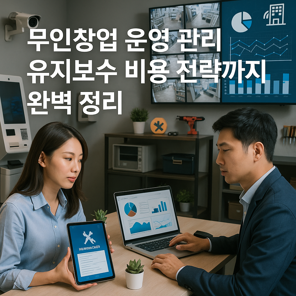 무인창업 운영 관리 유지보수 비용 전략까지 완벽 정리
