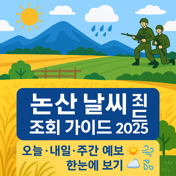 논산 날씨 조회