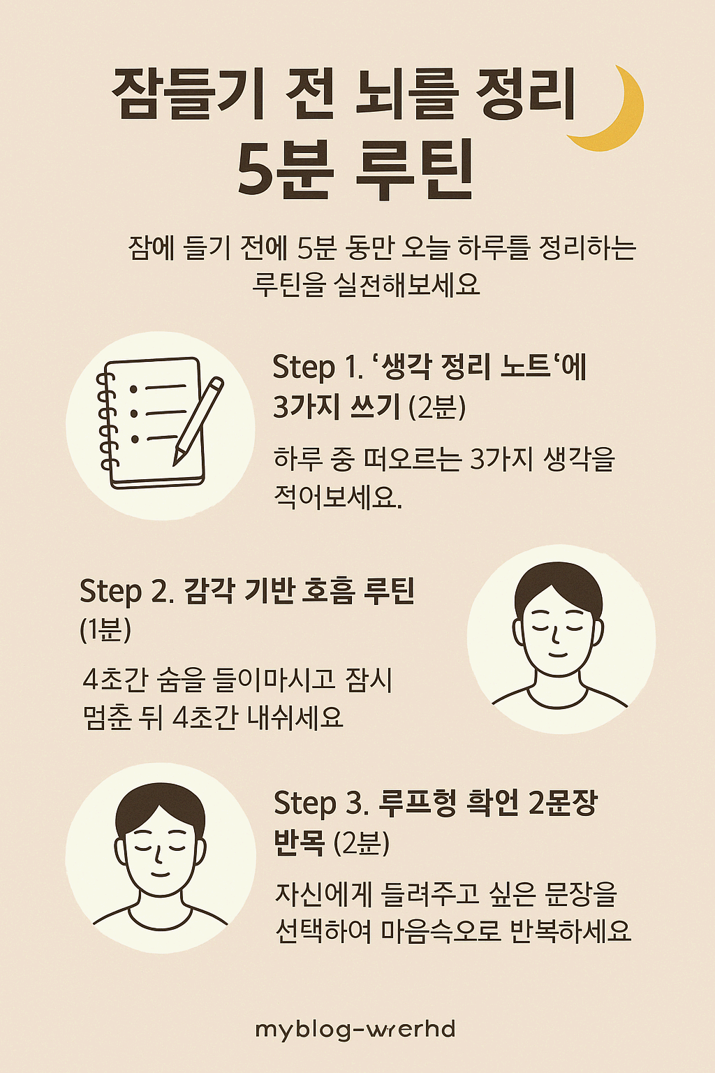 하루의 끝, 뇌를 정리하는 5분 루틴