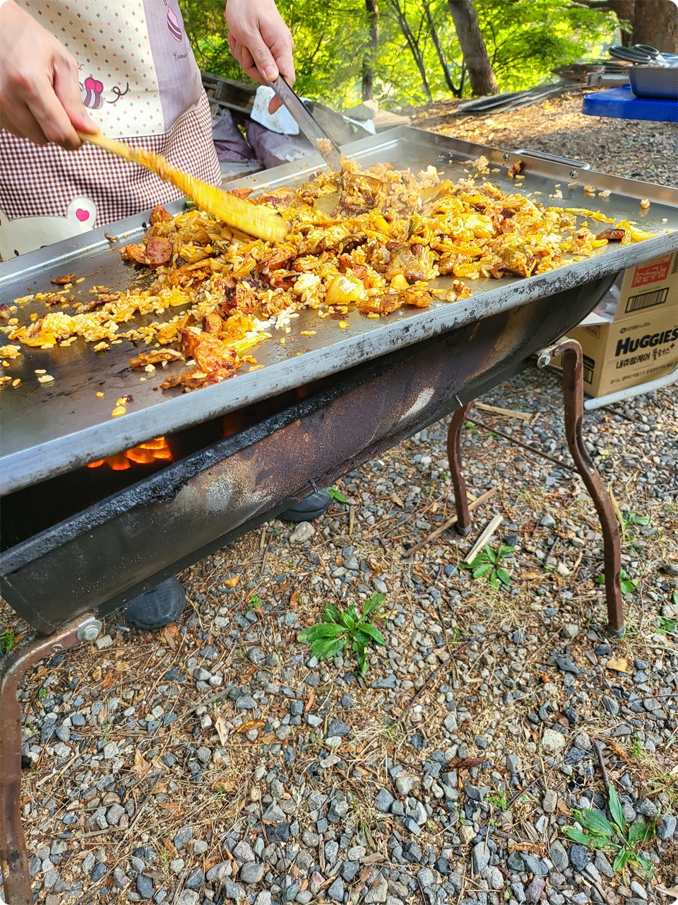 철판 김치 볶음밥